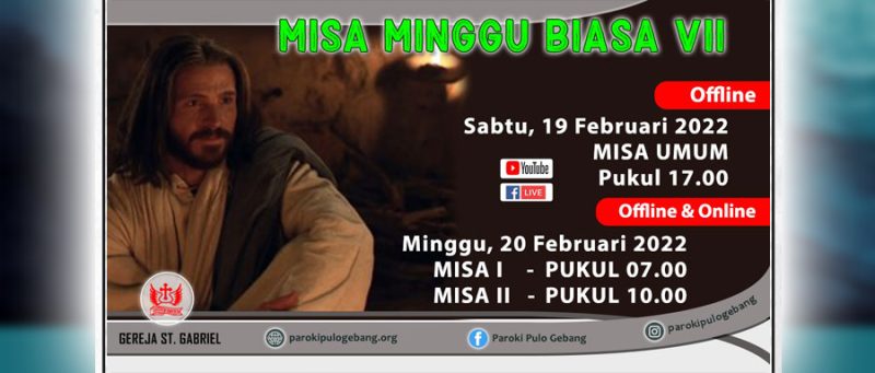 Misa Hari Minggu Bisa Vii Februari Paroki Pulo Gebang Kaj