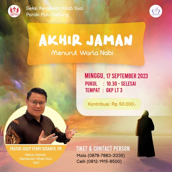 Seminar Akhir Jaman Menurut Warta Nabi Paroki Pulo Gebang Kaj