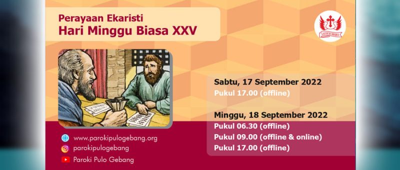 Misa Hari Minggu Biasa Xxv Paroki Pulo Gebang Kaj